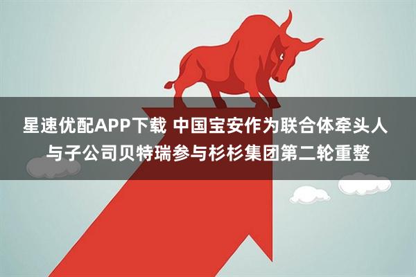 星速优配APP下载 中国宝安作为联合体牵头人 与子公司贝特瑞参与杉杉集团第二轮重整