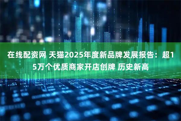 在线配资网 天猫2025年度新品牌发展报告：超15万个优质商家开店创牌 历史新高